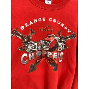 Jerzees Orange County NY Choppers Red Crewneck Sweatshirt  Size L